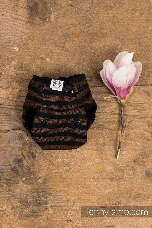 Lenny Lamb - Wool Cover - Brown & Black Stripes - NB NB