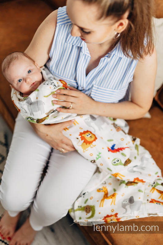 Lenny Lamb - Swaddle Blanket Maxi - TRIP TO THE ZOO TRIP TO THE ZOO