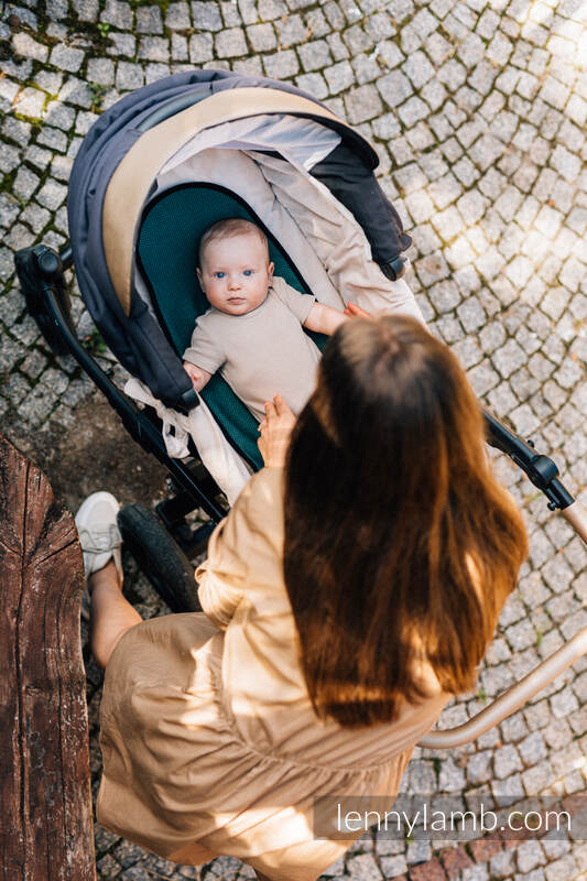 Lenny Lamb - Anti-sweat pram liner (for a bassinet) - EMERALD EMERALD