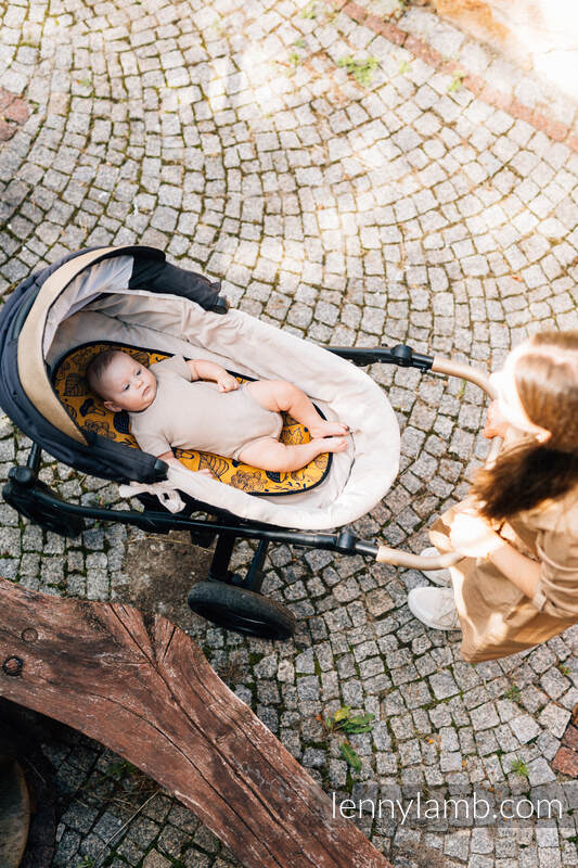 Lenny Lamb - Anti-sweat pram liner (for a bassinet) - UNDER THE LEAVES - GOLDEN AUTUMN UNDER THE LEAVES GOLDEN AUTUMN