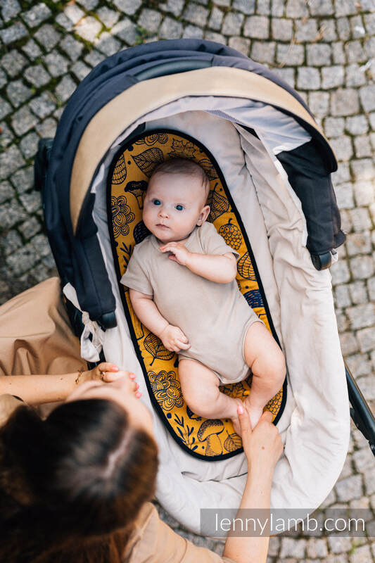 Lenny Lamb - Anti-sweat pram liner (for a bassinet) - UNDER THE LEAVES - GOLDEN AUTUMN UNDER THE LEAVES GOLDEN AUTUMN