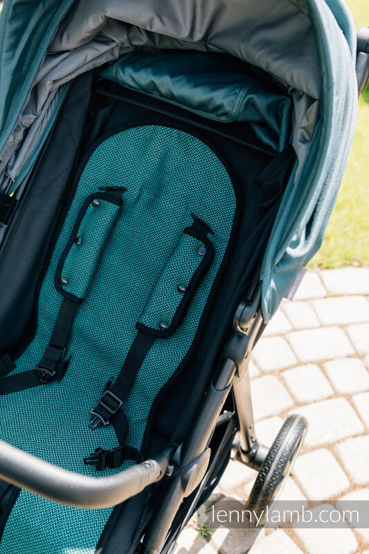 Lenny Lamb - Anti-sweat pram liner (for a stroller) - EMERALD EMERALD