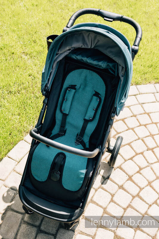 Lenny Lamb - Anti-sweat pram liner (for a stroller) - EMERALD EMERALD