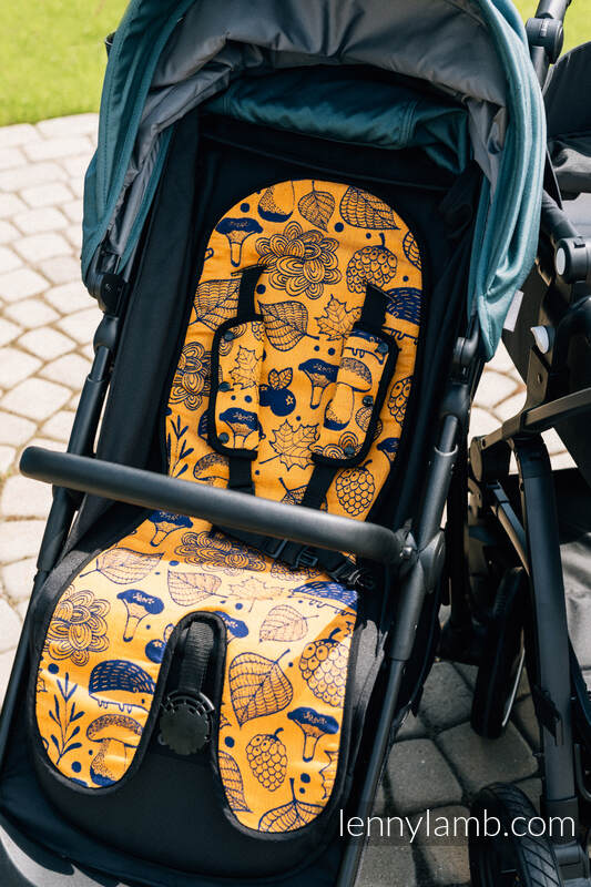 Lenny Lamb - Anti-sweat pram liner (for a stroller) - UNDER THE LEAVES - GOLDEN AUTUMN UNDER THE LEAVES GOLDEN AUTUMN