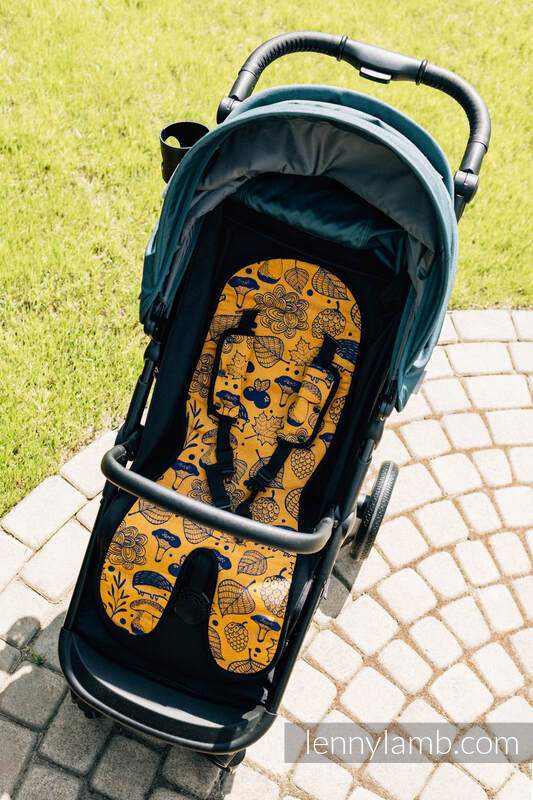 Lenny Lamb - Anti-sweat pram liner (for a stroller) - UNDER THE LEAVES - GOLDEN AUTUMN UNDER THE LEAVES GOLDEN AUTUMN