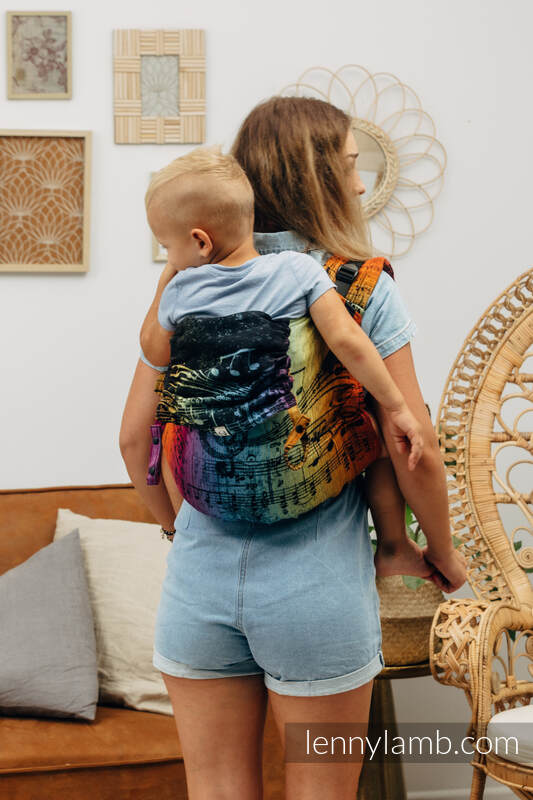 Lenny Lamb - Lenny Buckle Onbuhimo baby carrier SYMPHONY RAINBOW DARK