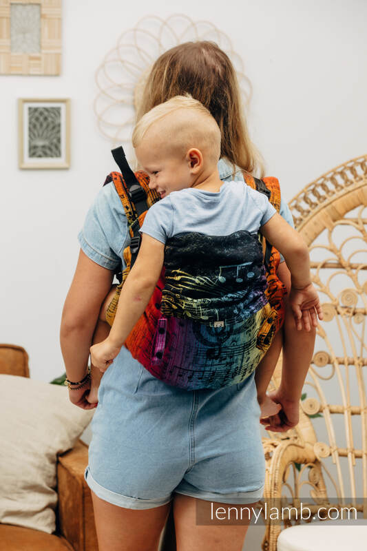 Lenny Lamb - Lenny Buckle Onbuhimo baby carrier SYMPHONY RAINBOW DARK