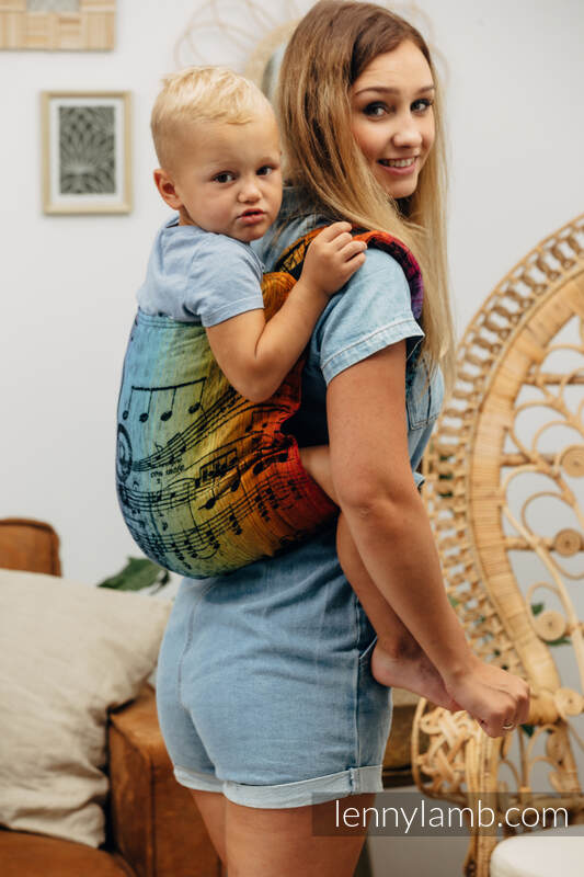 Lenny Lamb - Lenny Buckle Onbuhimo baby carrier SYMPHONY RAINBOW DARK