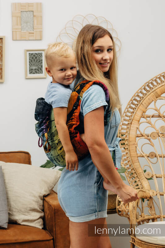 Lenny Lamb - Lenny Buckle Onbuhimo baby carrier SYMPHONY RAINBOW DARK