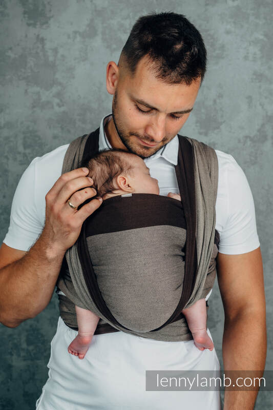 Lenny Lamb - My First Baby Sling HOT CHOCOLATE L