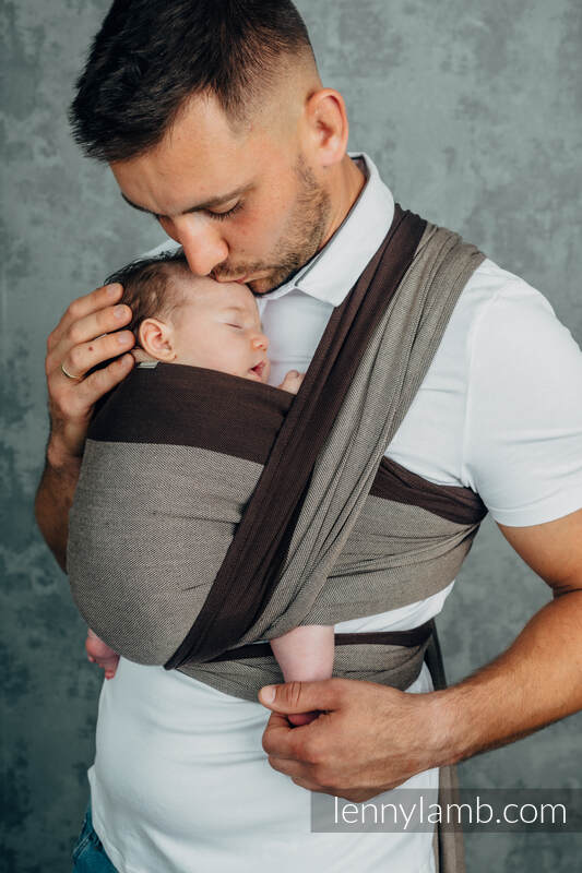 Lenny Lamb - My First Baby Sling HOT CHOCOLATE XS