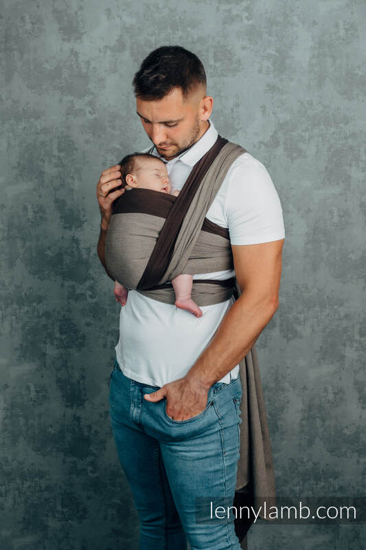 Lenny Lamb - My First Baby Sling HOT CHOCOLATE XS