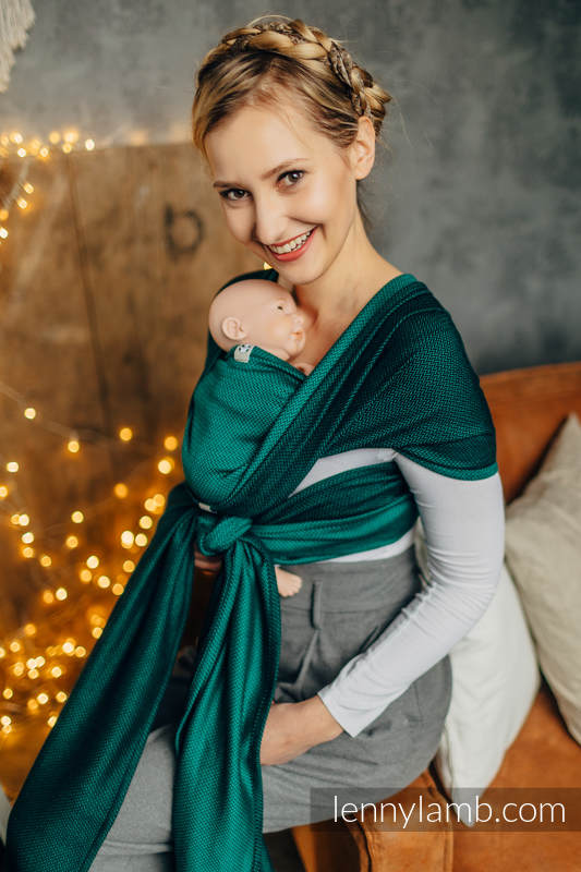 Lenny Lamb - Baby sling for babies with low birthweight EMERALD XL