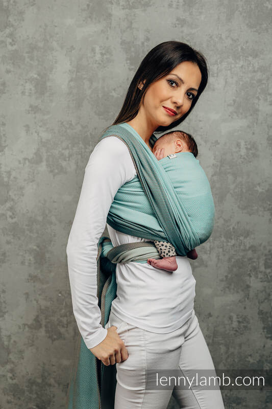 Lenny Lamb - My First Baby Sling LITTLE HERRINGBONE BABY MINT XS B