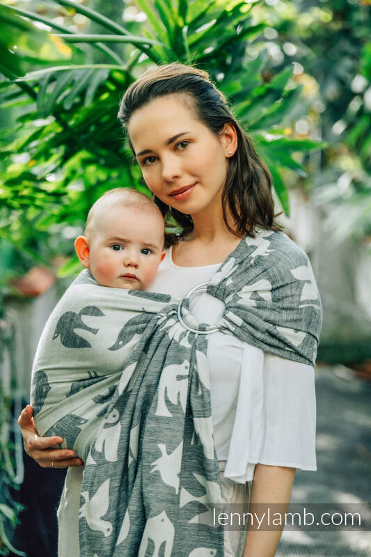 Lenny Lamb - Ring Sling BIRDY WHITE NOISE B Lenny Lamb - Ring Sling BIRDY WHITE NOISE B