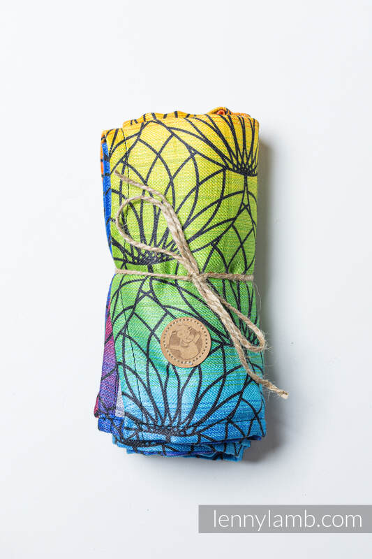Lenny Lamb - Swaddle Blanket Maxi - RAINBOW LOTUS (grade B) RAINBOW LOTUS B Lenny Lamb - Swaddle Blanket Maxi - RAINBOW LOTUS (grade B) RAINBOW LOTUS B