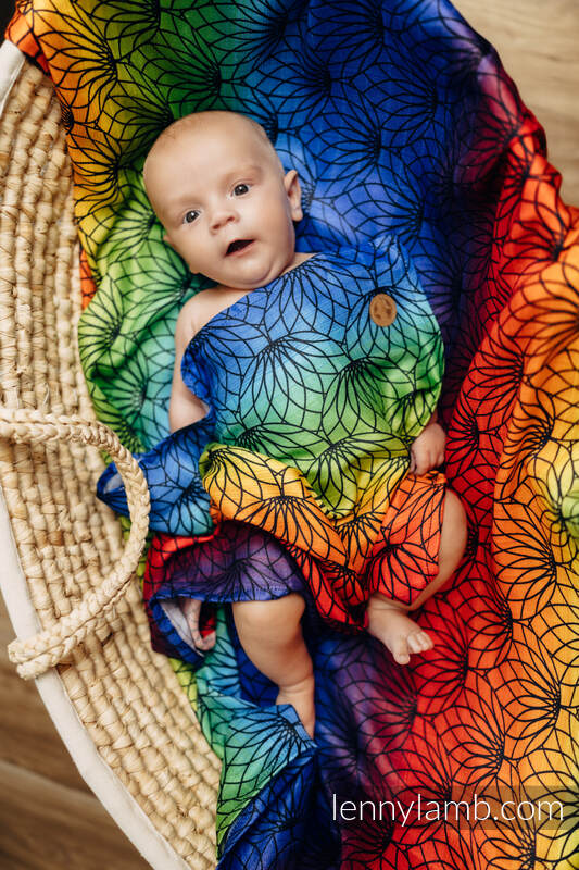 Lenny Lamb - Swaddle Blanket Maxi - RAINBOW LOTUS (grade B) RAINBOW LOTUS B