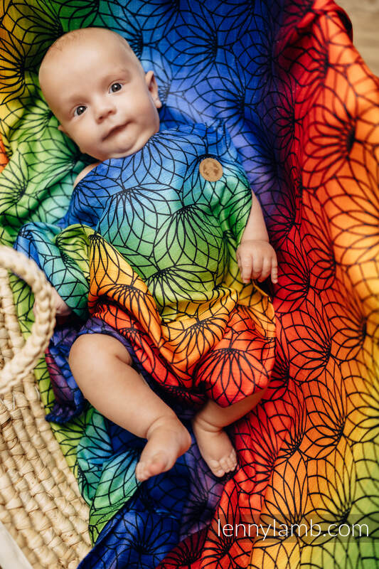 Lenny Lamb - Swaddle Blanket Maxi - RAINBOW LOTUS (grade B) RAINBOW LOTUS B