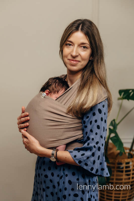 Lenny Lamb - Stretchy/Elastic Baby Sling - Mocha - standard size 5.0 m Lenny Lamb - Stretchy/Elastic Baby Sling - Mocha - standard size 5.0 m