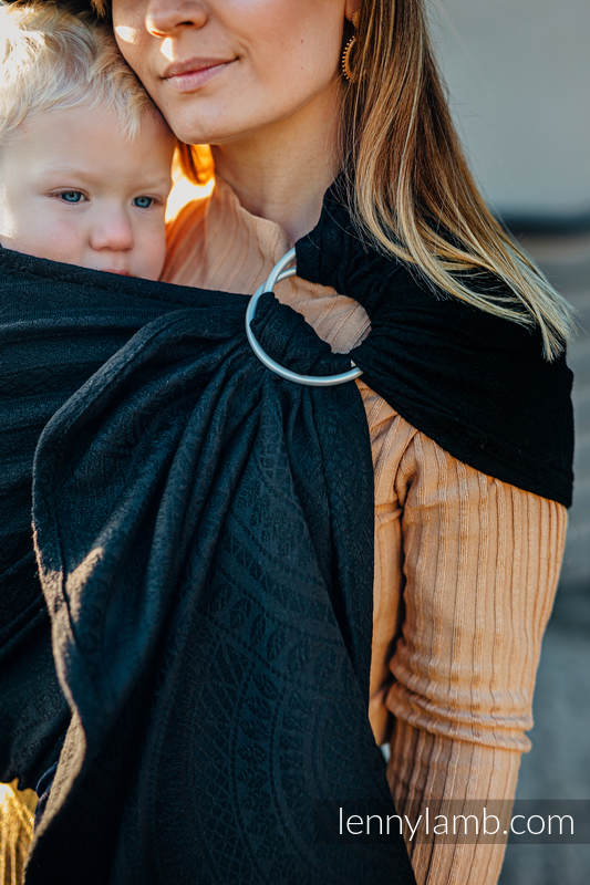 Lenny Lamb - Ring Sling PEACOCK S TAIL PITCH BLACK B