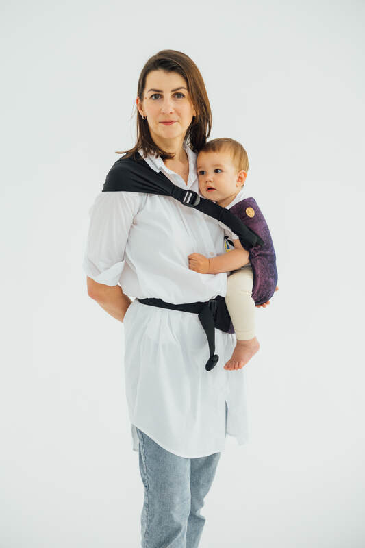 Lenny Lamb - LennyHip Carrier (1/2 of LennyTwin Carrier) WILD WINE BOUQUET B
