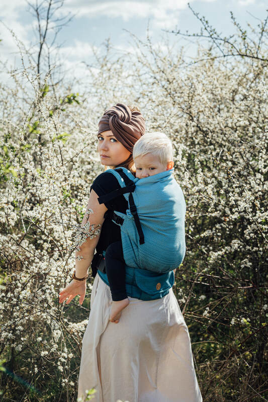 Lenny Lamb - LennyPreschool Carrier LITTLE HERRINGBONE OMBRE BEBOP
