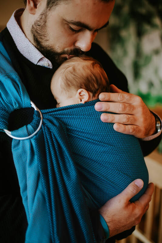Lenny Lamb - Ring Sling LITTLE HERRINGBONE FADO