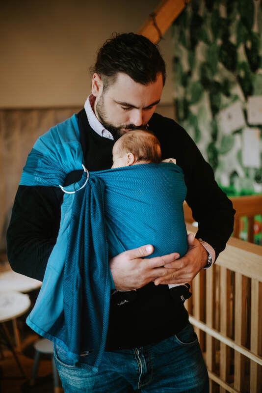 Lenny Lamb - Ring Sling LITTLE HERRINGBONE FADO B