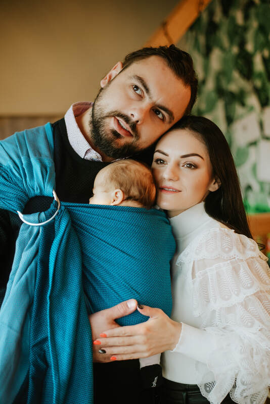 Lenny Lamb - Ring Sling LITTLE HERRINGBONE FADO B