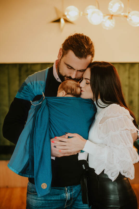 Lenny Lamb - Ring Sling LITTLE HERRINGBONE FADO B