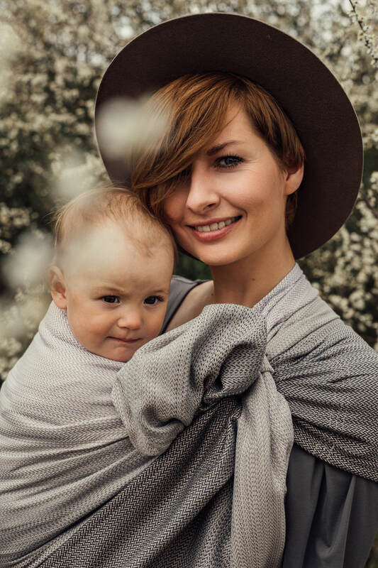 Lenny Lamb - Ring Sling LITTLE HERRINGBONE OBMRE RAGTIME