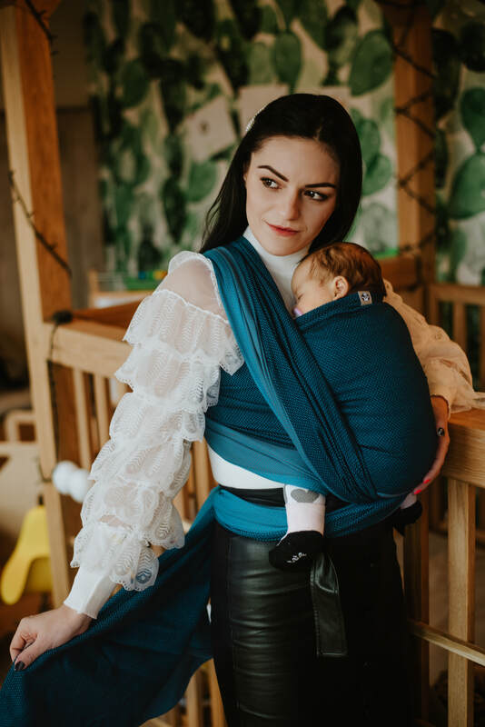 Lenny Lamb - Тъкан слинг-шал LITTLE HERRINGBONE FADO M