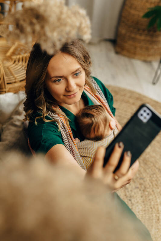 Lenny Lamb - Тъкан слинг-шал BIG HERRINGBONE FANDANGO S