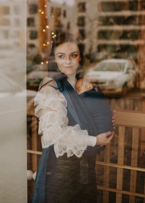 Lenny Lamb - Тъкан слинг-шал LITTLE HERRINGBONE FADO S