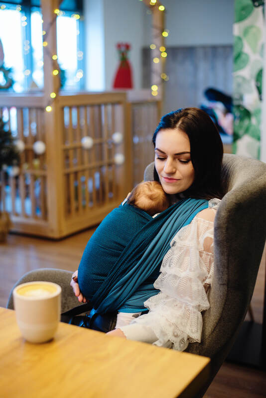 Lenny Lamb - Тъкан слинг-шал LITTLE HERRINGBONE FADO S