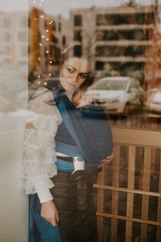 Lenny Lamb - Тъкан слинг-шал LITTLE HERRINGBONE FADO XS