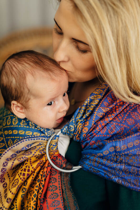 Lenny Lamb - Ring Sling PEACOCK S TAIL BOLERO