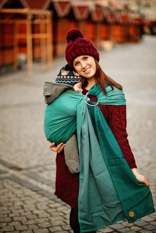 Lenny Lamb - Ring Sling LITTLE HERRINGBONE SALSA