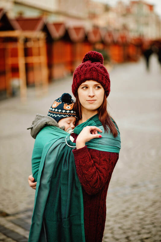 Lenny Lamb - Ring Sling LITTLE HERRINGBONE SALSA