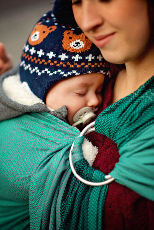 Lenny Lamb - Ring Sling LITTLE HERRINGBONE SALSA