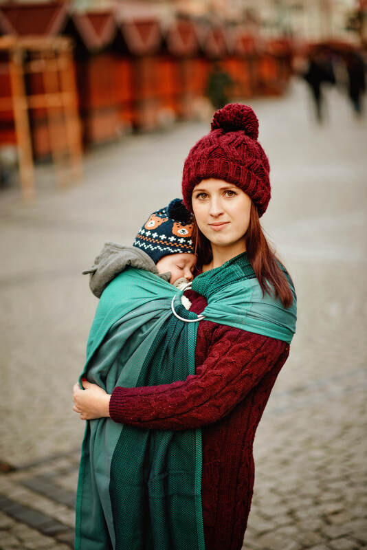 Lenny Lamb - Ring Sling LITTLE HERRINGBONE SALSA