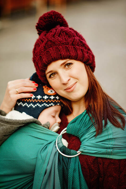 Lenny Lamb - Ring Sling LITTLE HERRINGBONE SALSA