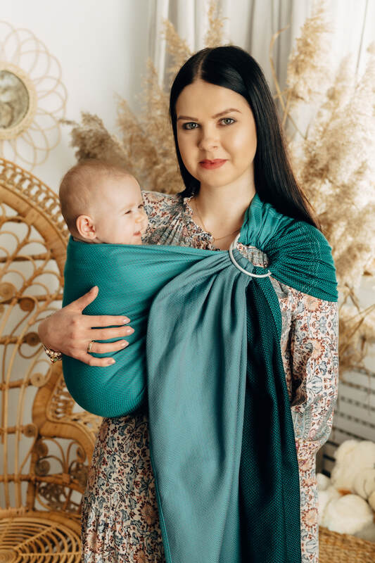 Lenny Lamb - Ring Sling LITTLE HERRINGBONE SALSA