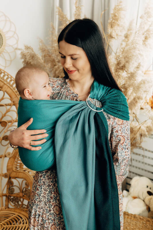 Lenny Lamb - Ring Sling LITTLE HERRINGBONE SALSA