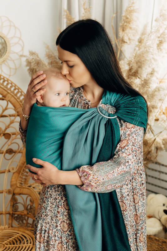 Lenny Lamb - Ring Sling LITTLE HERRINGBONE SALSA B