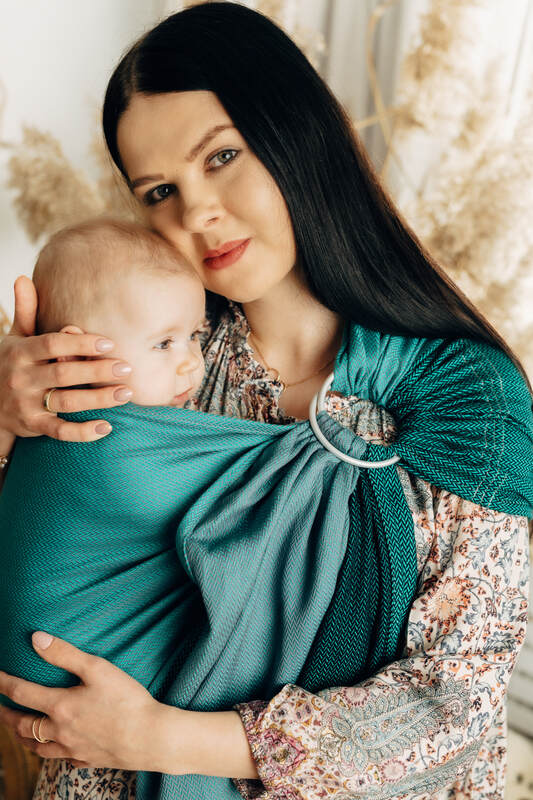 Lenny Lamb - Ring Sling LITTLE HERRINGBONE SALSA B