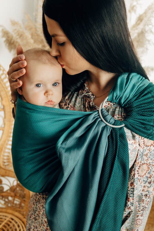 Lenny Lamb - Ring Sling LITTLE HERRINGBONE SALSA B