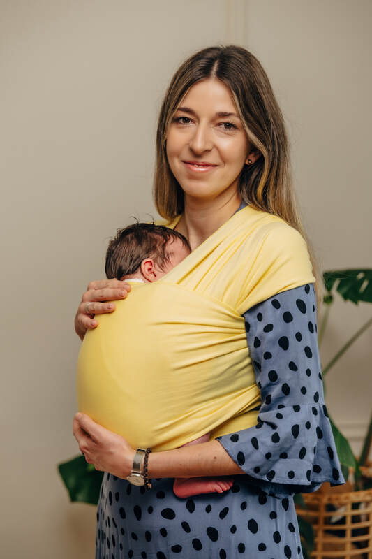 Lenny Lamb - Stretchy/Elastic Baby Sling - Sunbeam - standard size 5.0 m (grade B) B