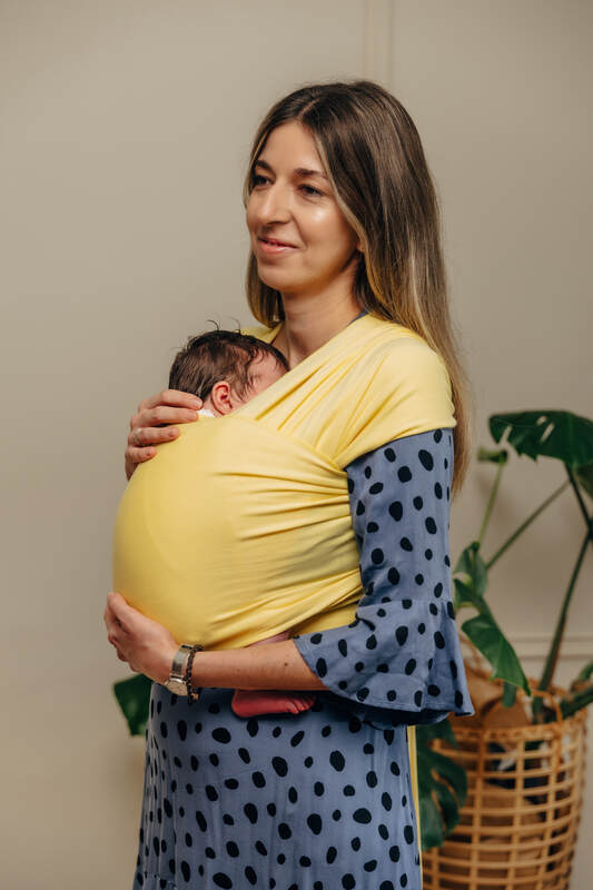 Lenny Lamb - Stretchy/Elastic Baby Sling - Sunbeam - standard size 5.0 m (grade B) B