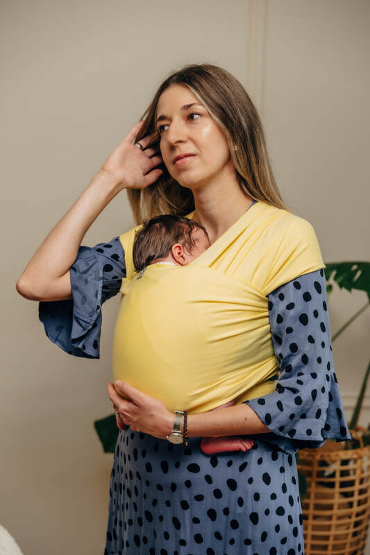 Lenny Lamb - Stretchy/Elastic Baby Sling - Sunbeam - standard size 5.0 m (grade B) B